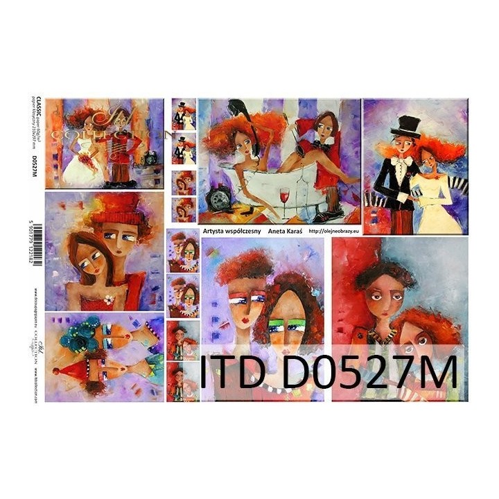 Decoupagepapier ITD D0527M