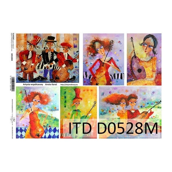 Decoupagepapier ITD D0528M