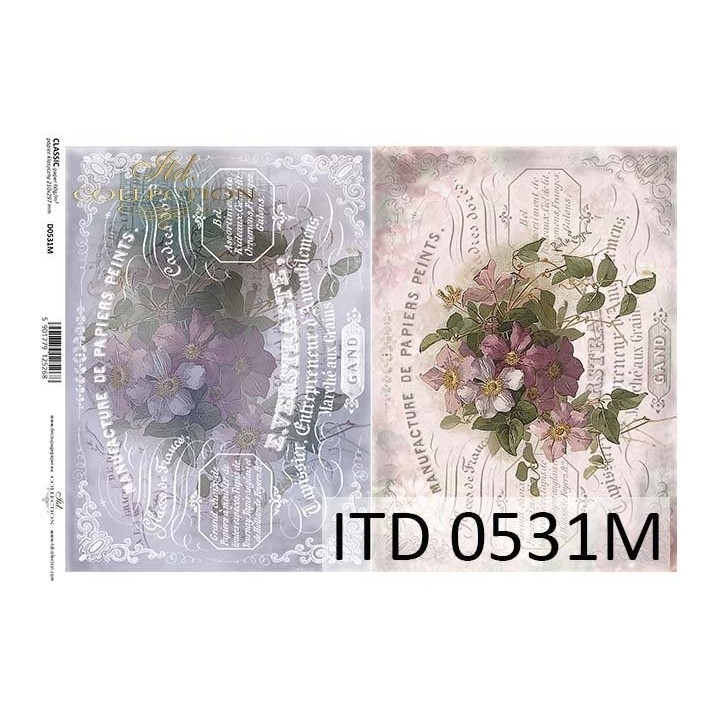Decoupagepapier ITD D0531M