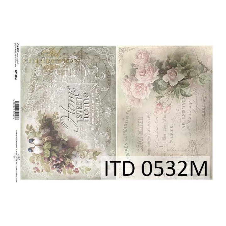 Decoupagepapier ITD D0532M