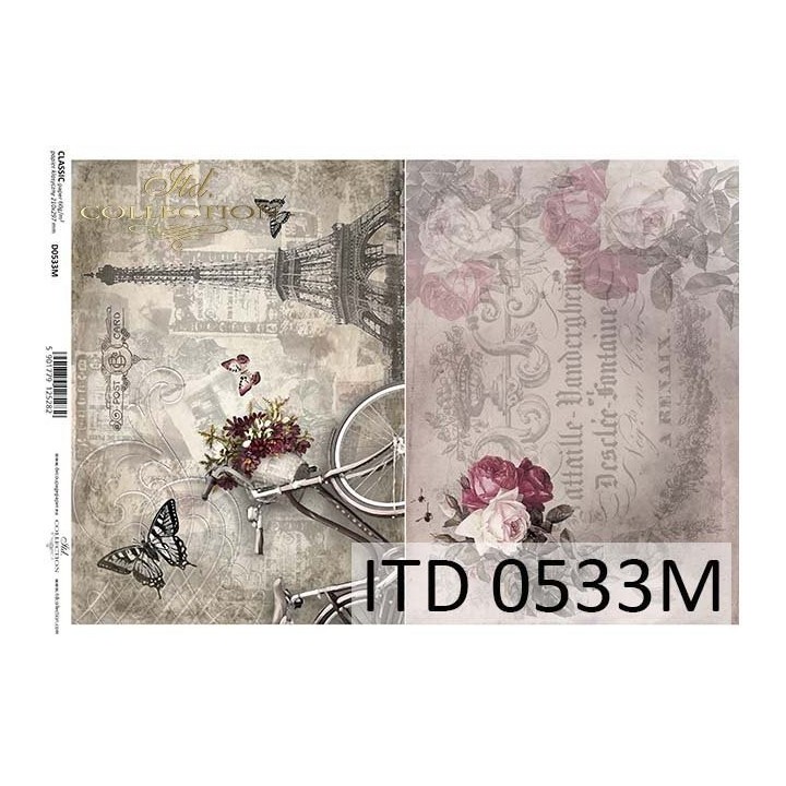 Decoupagepapier ITD D0533M