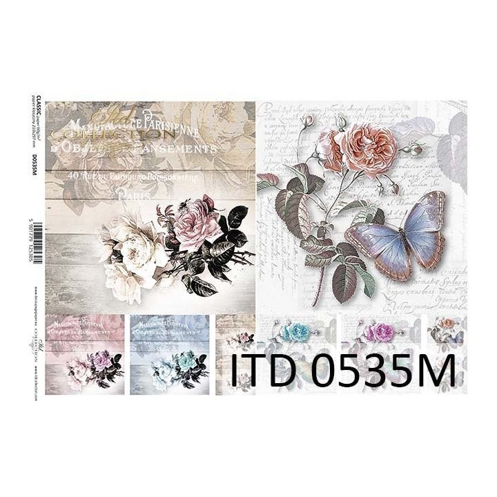 Decoupagepapier ITD D0535M