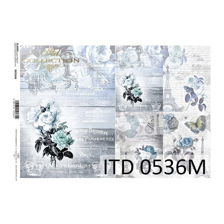 Decoupagepapier ITD D0536M