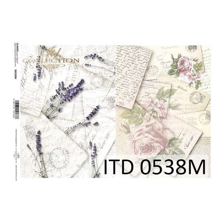 Decoupagepapier ITD D0538M