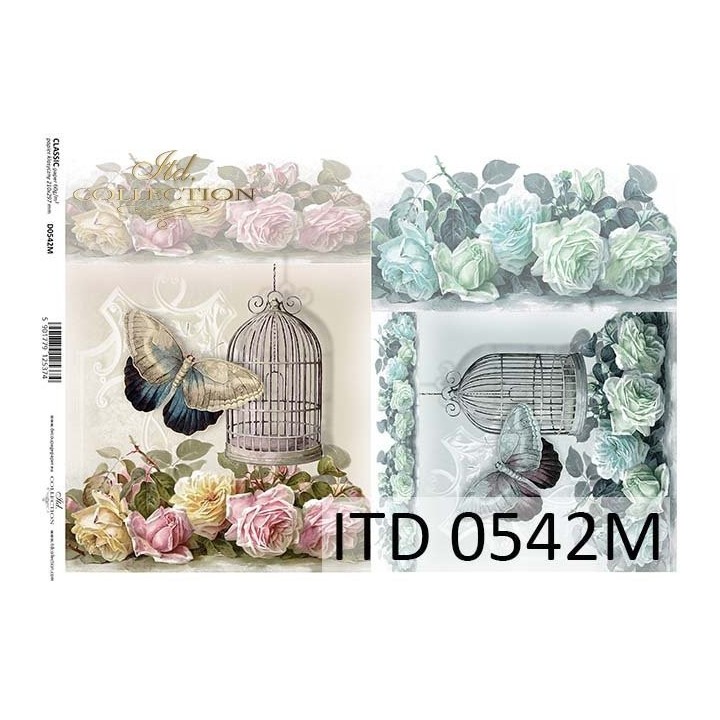 Decoupagepapier ITD D0542M