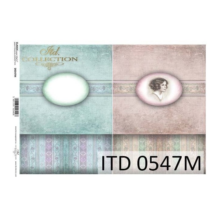 Decoupagepapier ITD D0547M