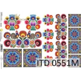 Decoupagepapier ITD D0551M