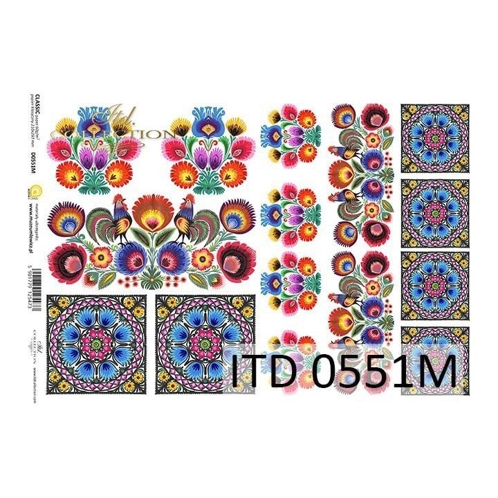 Decoupagepapier ITD D0551M