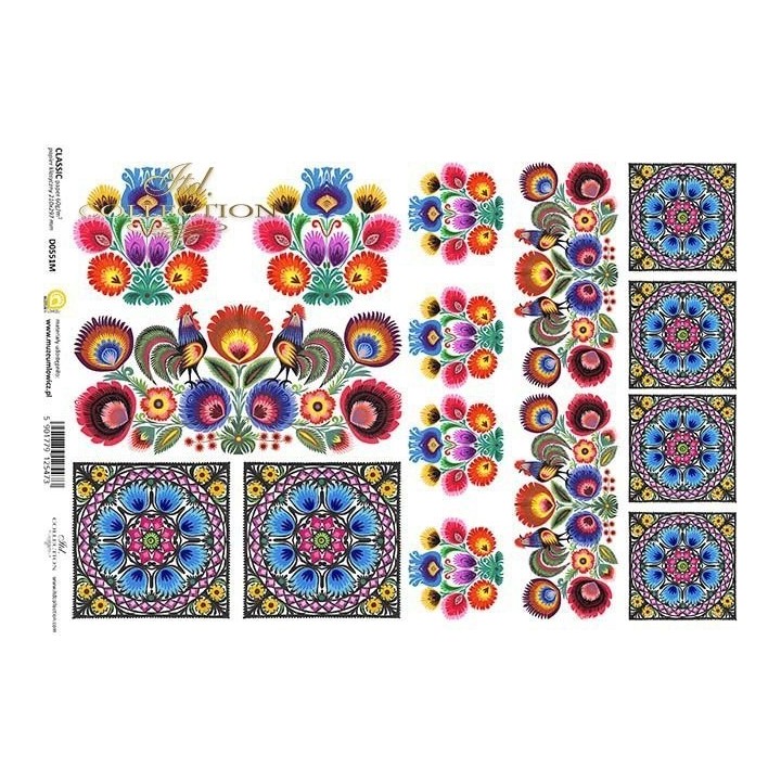 Decoupagepapier ITD D0551M