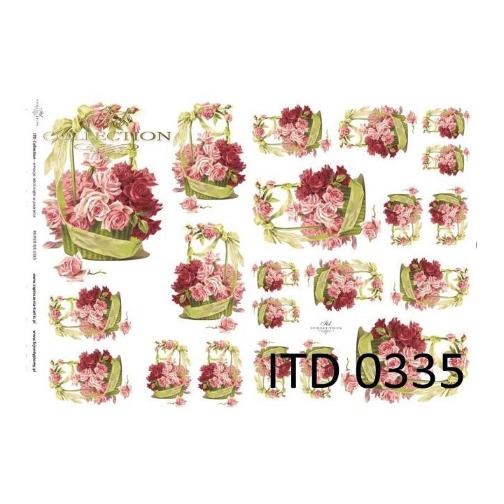 Decoupagepapier ITD D0335M