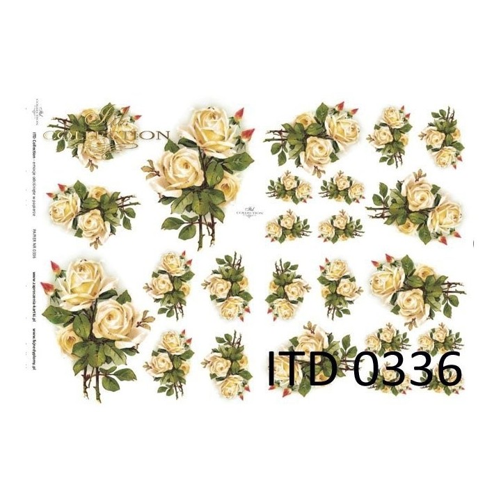 Decoupagepapier ITD D0336M