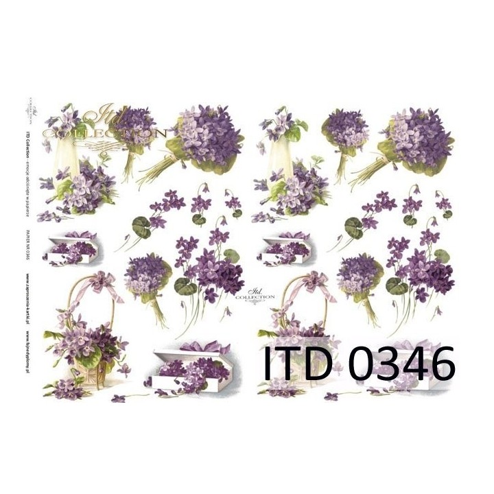 Decoupagepapier ITD D0346M