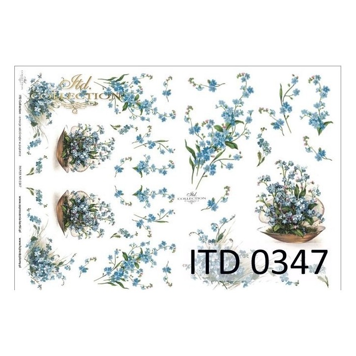 Decoupagepapier ITD D0347M