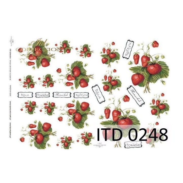 Decoupagepapier ITD D0248M