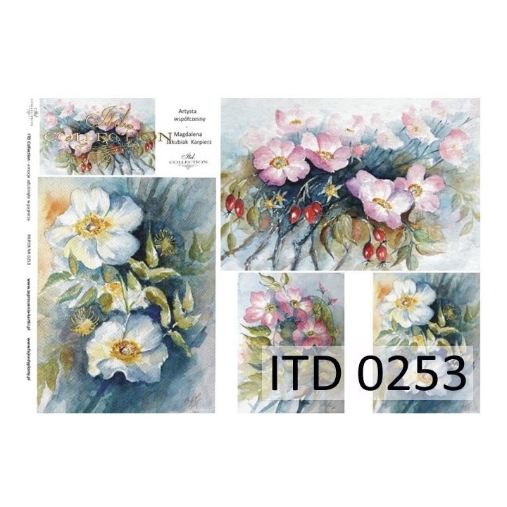 Decoupagepapier ITD D0253M