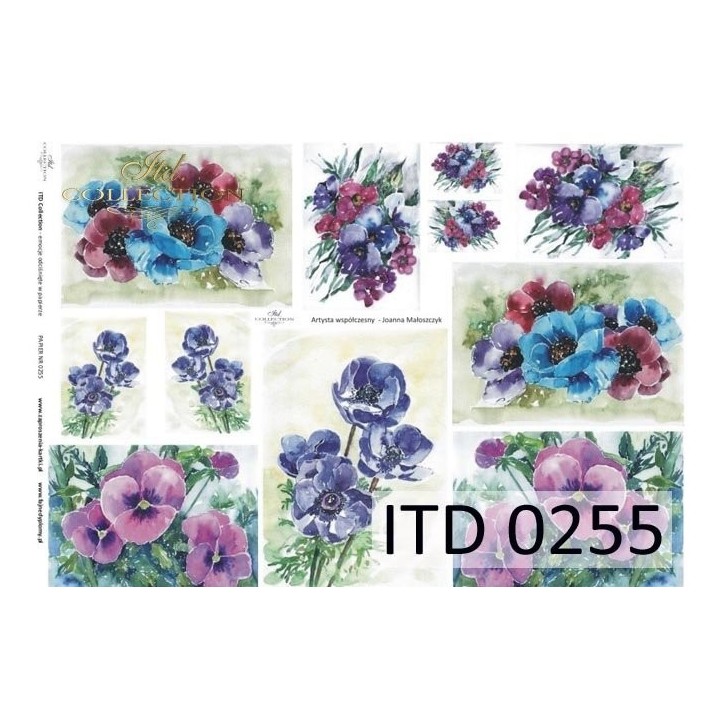 Decoupagepapier ITD D0255M