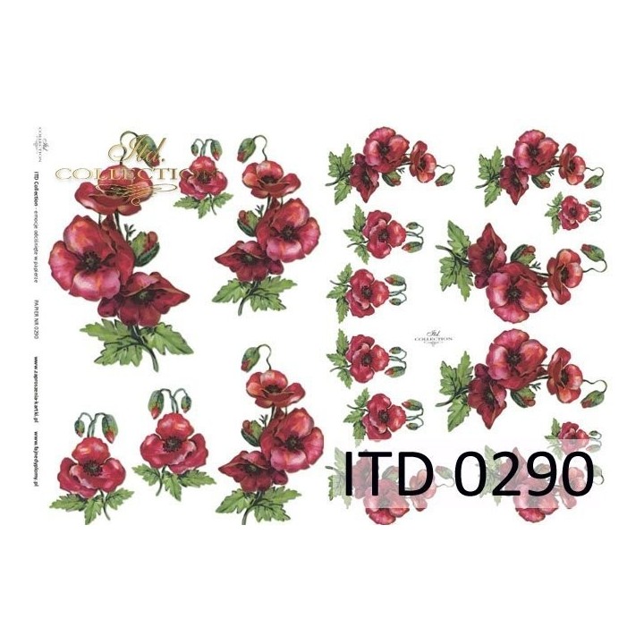 Decoupagepapier ITD D0290M