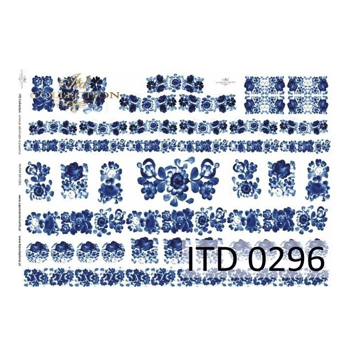 Decoupagepapier ITD D0296M