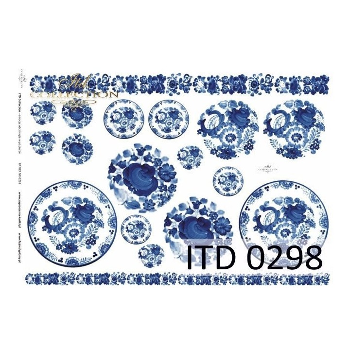 Decoupagepapier ITD D0298M