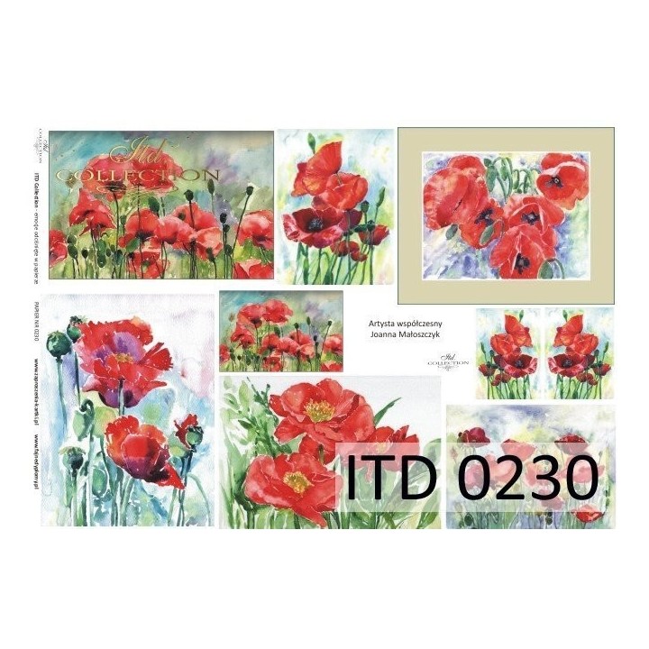 Decoupagepapier ITD D0230M