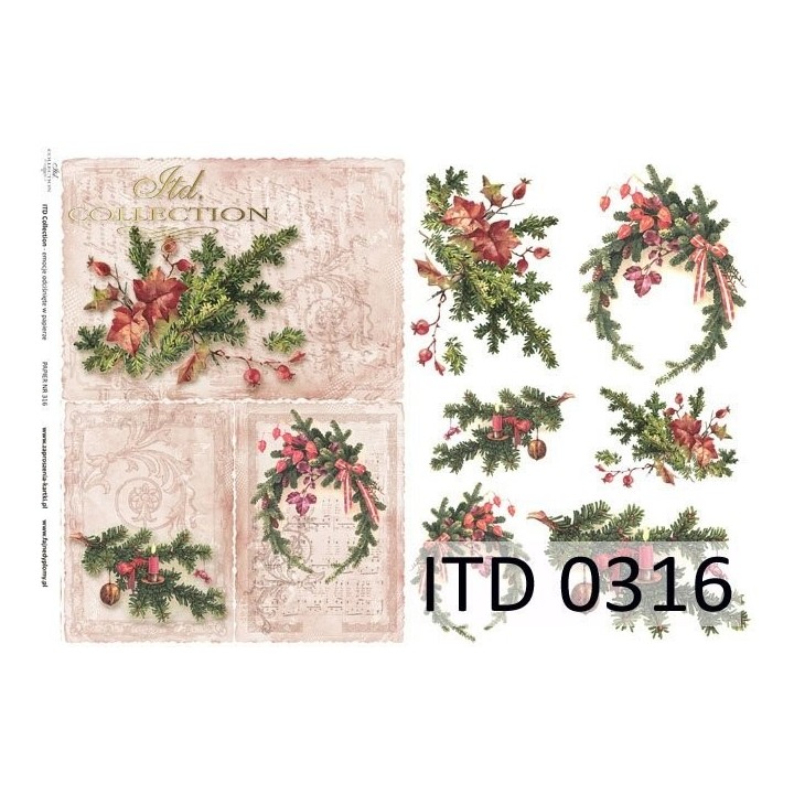 Decoupagepapier ITD D0316M