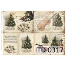 Decoupagepapier ITD D0317M