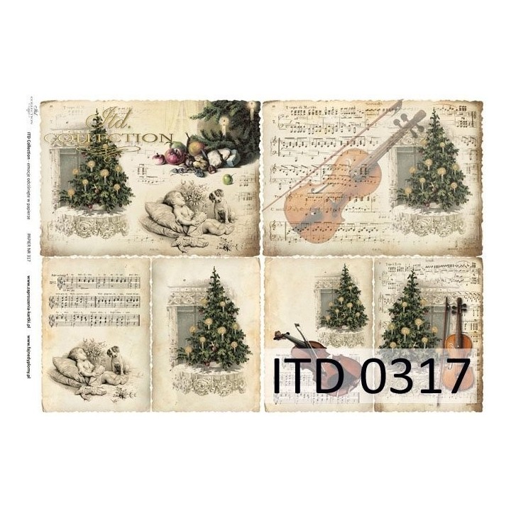 Decoupagepapier ITD D0317M