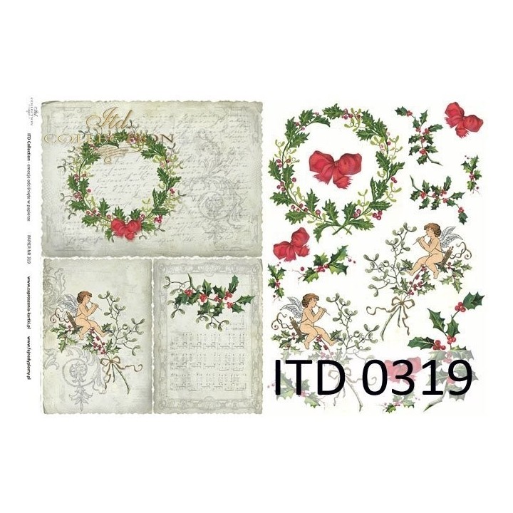 Decoupagepapier ITD D0319M