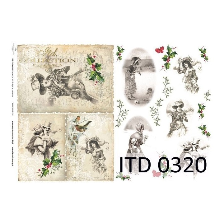 Decoupagepapier ITD D0320M