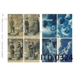 Decoupagepapier ITD D0324M