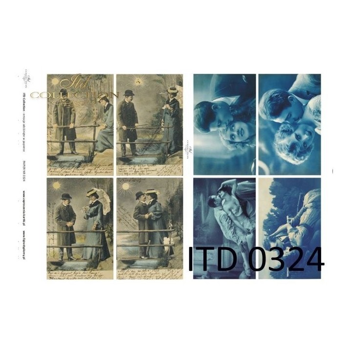 Decoupagepapier ITD D0324M