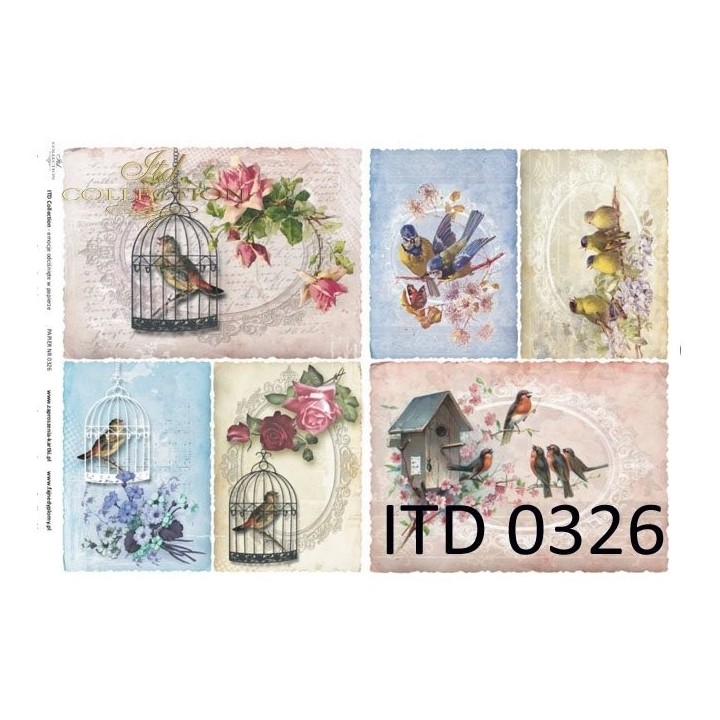 Decoupagepapier ITD D0326M