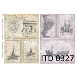 Decoupagepapier ITD D0327M