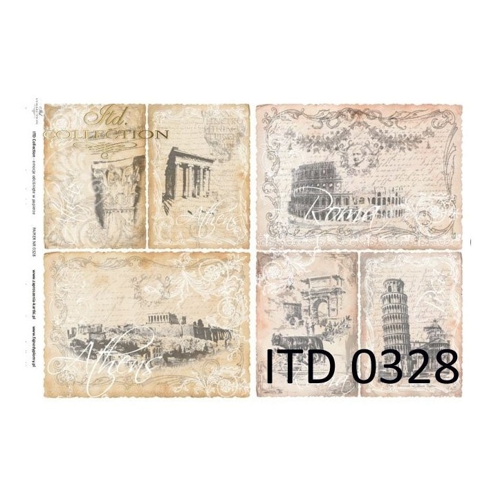 Decoupagepapier ITD D0328M