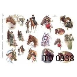 Decoupagepapier ITD D0338M