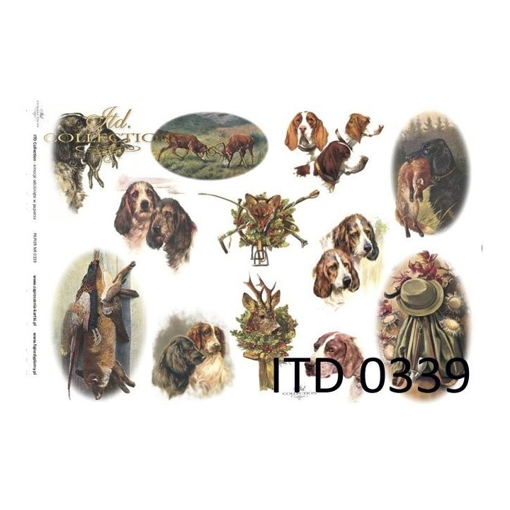 Decoupagepapier ITD D0339M