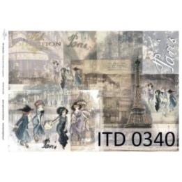 Decoupagepapier ITD D0340M