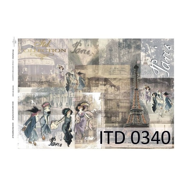 Decoupagepapier ITD D0340M