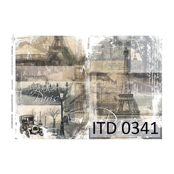 Decoupagepapier ITD D0341M