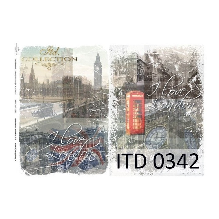 Decoupagepapier ITD D0342M