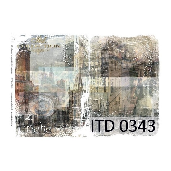 Decoupagepapier ITD D0343M
