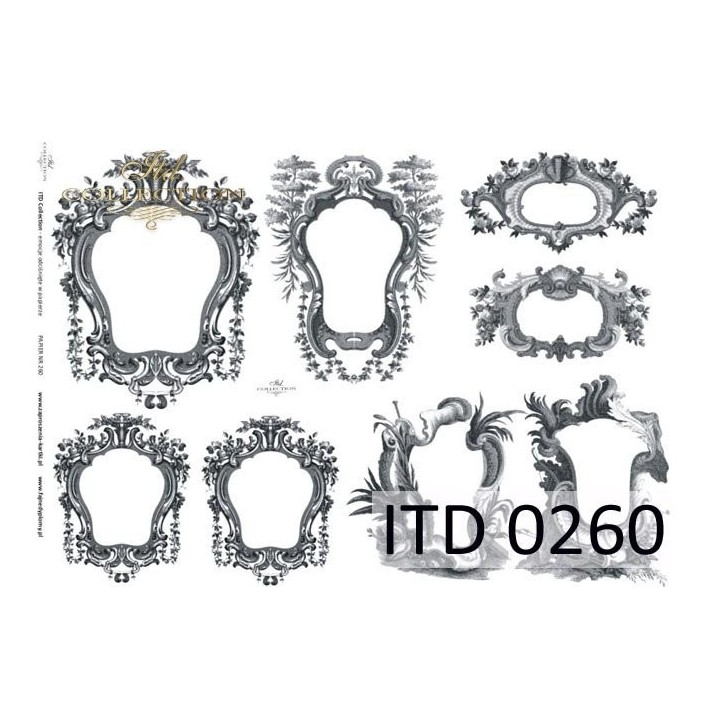 Decoupagepapier ITD D0260M