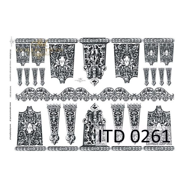 Decoupagepapier ITD D0261M