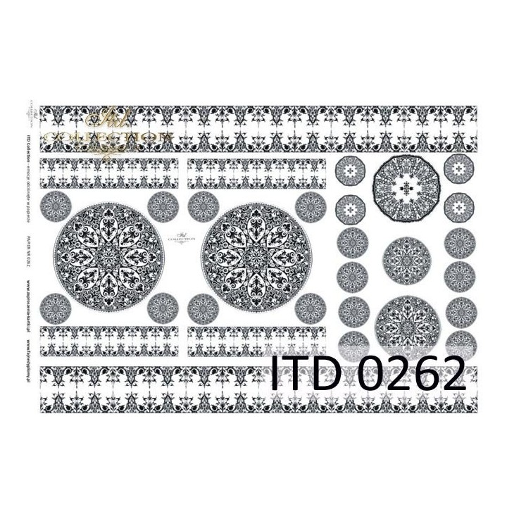 Decoupagepapier ITD D0262M