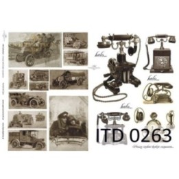 Decoupagepapier ITD D0263M