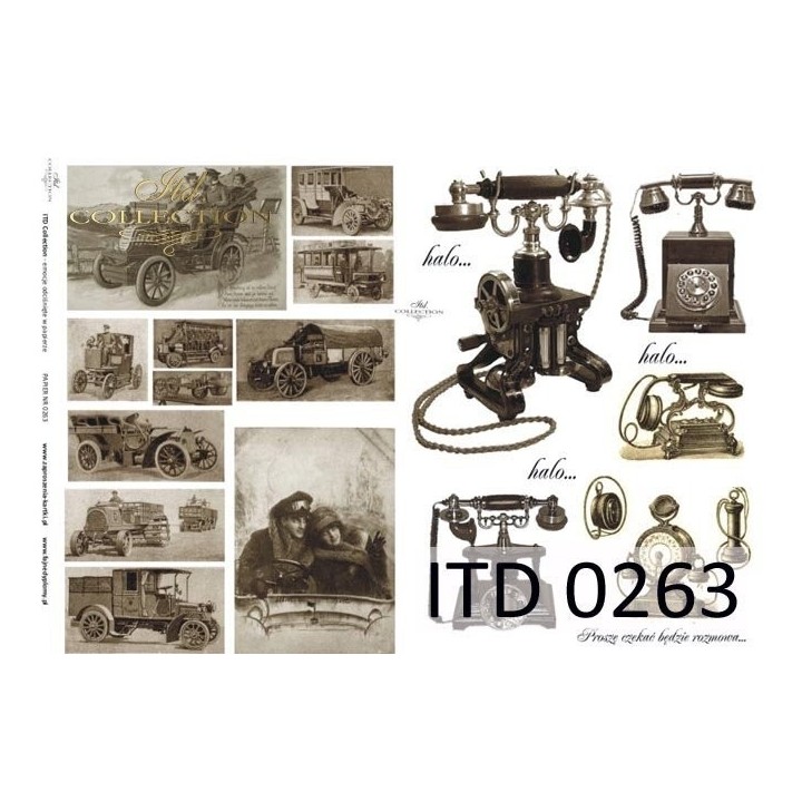 Decoupagepapier ITD D0263M