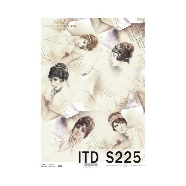 Decoupagepapier Soft ITD S0225
