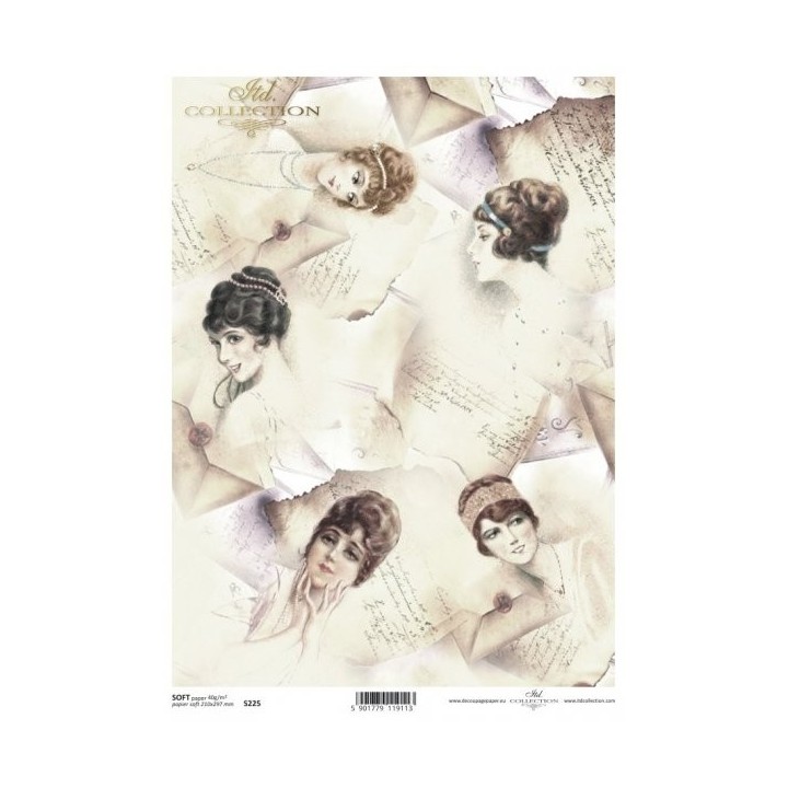 Decoupagepapier Soft ITD S0225