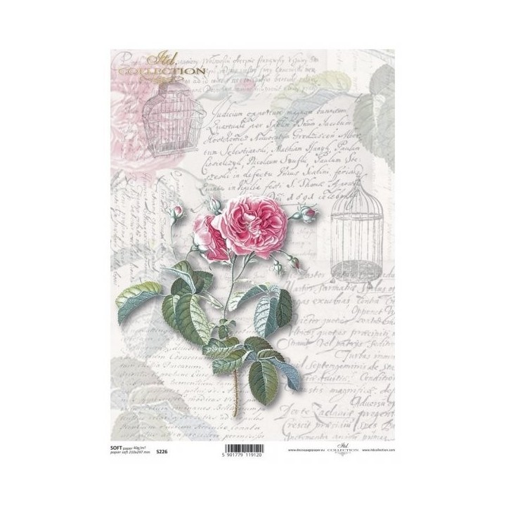 Decoupagepapier Soft ITD S0226