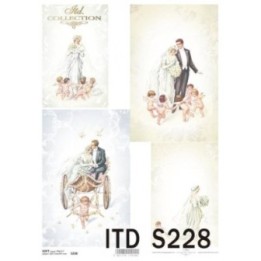 Decoupagepapier Soft ITD S0228